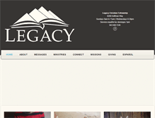Tablet Screenshot of legacychristian.org